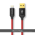 1m / 2m / 3m / 5m Schnellladedaten Micro-USB-Kabel für iPhone / Samsung